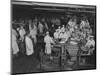 1946: Workers as They Butcher Meats in the Hormel Foods Corporation Factory, Austin, Minnesota-Wallace Kirkland-Mounted Photographic Print