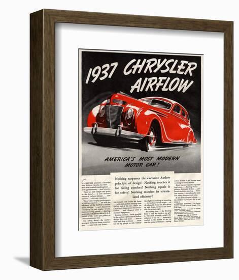 1947 Chrysler Airflow-null-Framed Art Print