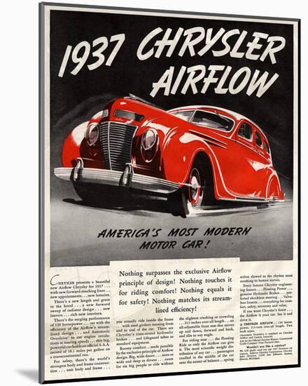 1947 Chrysler Airflow-null-Mounted Art Print