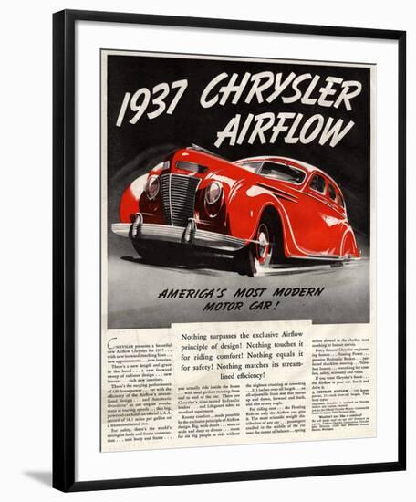 1947 Chrysler Airflow-null-Framed Art Print