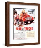 1948 Ford Truck-Built Stronger-null-Framed Art Print