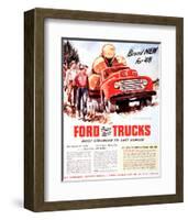 1948 Ford Truck-Built Stronger-null-Framed Art Print