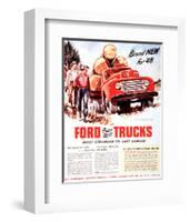 1948 Ford Truck-Built Stronger-null-Framed Art Print