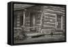 1949-Bonanzaville-B&W-Gordon Semmens-Framed Stretched Canvas