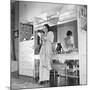 1949: Consuelo Madrigal Putting Make Up on for a Party-Jack Birns-Mounted Photographic Print