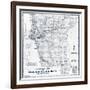 1949, Del Norte County Wall Map, California, United States-null-Framed Giclee Print