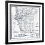 1949, Del Norte County Wall Map, California, United States-null-Framed Giclee Print