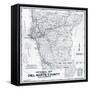 1949, Del Norte County Wall Map, California, United States-null-Framed Stretched Canvas