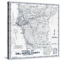 1949, Del Norte County Wall Map, California, United States-null-Stretched Canvas