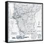 1949, Del Norte County Wall Map, California, United States-null-Framed Stretched Canvas