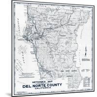 1949, Del Norte County Wall Map, California, United States-null-Mounted Giclee Print