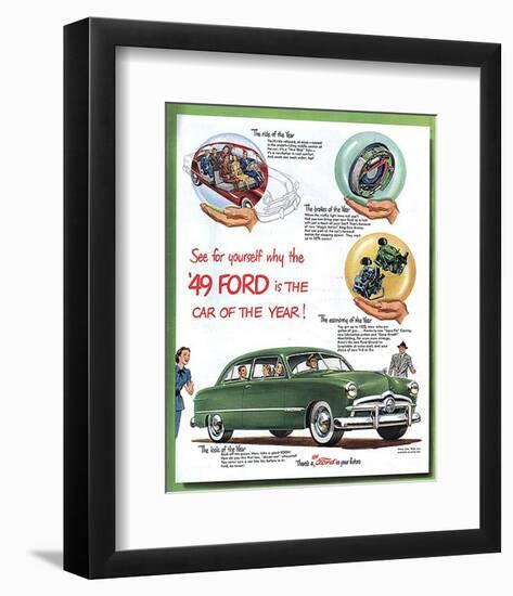 1949 Ford - … Car of the Year-null-Framed Art Print