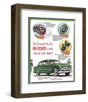 1949 Ford - … Car of the Year-null-Framed Art Print