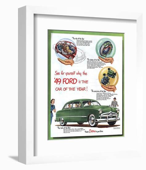 1949 Ford - … Car of the Year-null-Framed Art Print