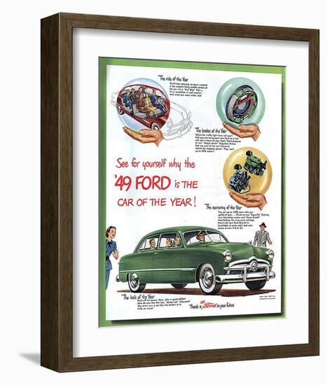 1949 Ford - … Car of the Year-null-Framed Art Print