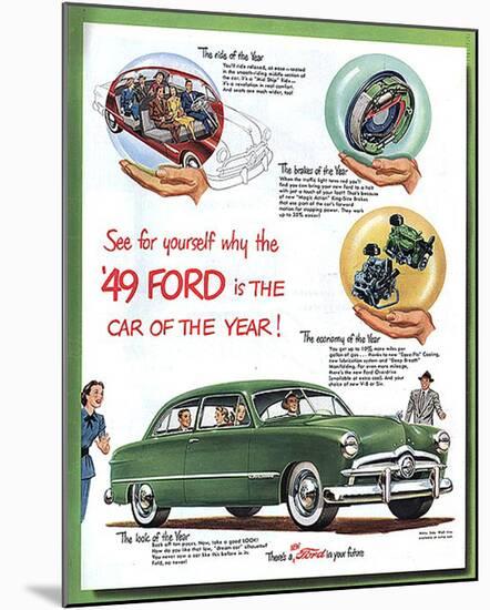 1949 Ford - … Car of the Year-null-Mounted Art Print