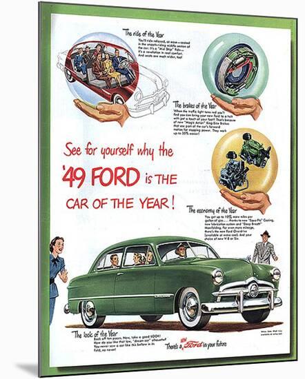 1949 Ford - … Car of the Year-null-Mounted Art Print