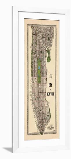 1949, Manhattan composite, 1949, New York, United States-null-Framed Giclee Print