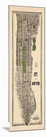 1949, Manhattan composite, 1949, New York, United States-null-Mounted Giclee Print