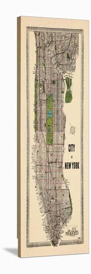 1949, Manhattan composite, 1949, New York, United States-null-Stretched Canvas