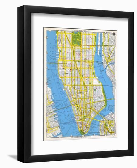 1949, Manhattan, New York, United States-null-Framed Premium Giclee Print