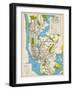 1949, New York Subway Map, New York, United States-null-Framed Giclee Print