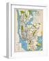 1949, New York Subway Map, New York, United States-null-Framed Giclee Print