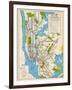 1949, New York Subway Map, New York, United States-null-Framed Giclee Print