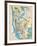 1949, New York Subway Map, New York, United States-null-Framed Giclee Print