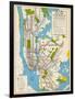 1949, New York Subway Map, New York, United States-null-Framed Giclee Print