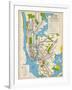 1949, New York Subway Map, New York, United States-null-Framed Giclee Print