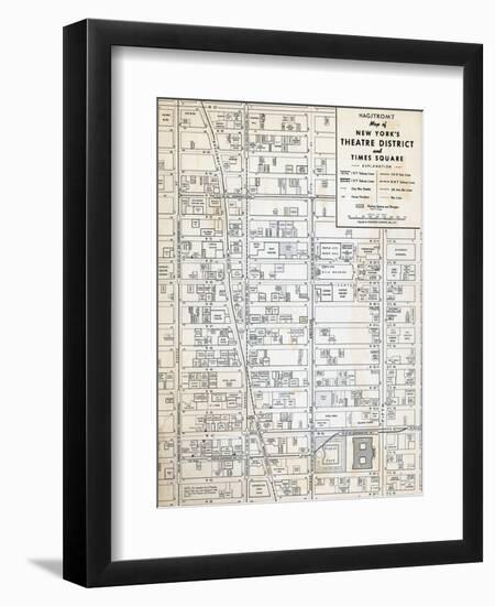 1949, Theatre District and Times Square, New York, United States-null-Framed Premium Giclee Print