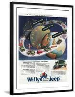 1949 Willys-The Universal Jeep-null-Framed Art Print