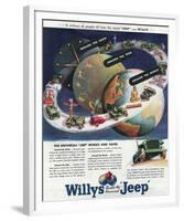 1949 Willys-The Universal Jeep-null-Framed Art Print