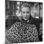 1949: Woman in Fur Fashion in New York City-Gordon Parks-Mounted Premium Photographic Print