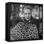 1949: Woman in Fur Fashion in New York City-Gordon Parks-Framed Stretched Canvas