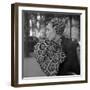 1949: Woman in Fur Fashion in New York City-Gordon Parks-Framed Photographic Print