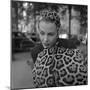 1949: Woman in Fur Fashion in New York City-Gordon Parks-Mounted Photographic Print