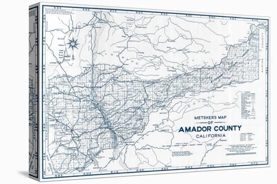1950, Amador County 1950c, California, United States-null-Stretched Canvas