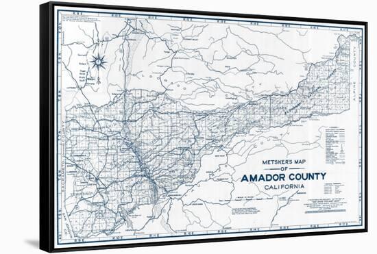 1950, Amador County 1950c, California, United States-null-Framed Stretched Canvas
