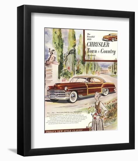 1950 Chrysler Town & Country-null-Framed Art Print