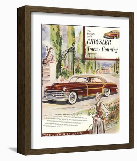 1950 Chrysler Town & Country-null-Framed Art Print