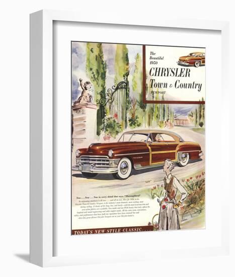 1950 Chrysler Town & Country-null-Framed Art Print