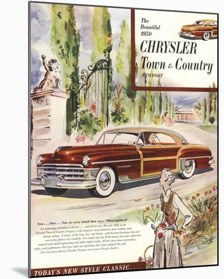 1950 Chrysler Town & Country-null-Mounted Art Print