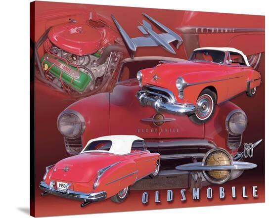 1950 Olds--Stretched Canvas