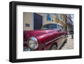 1950's car in artistic Havana, Cuba.-Michele Niles-Framed Photographic Print