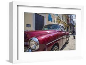 1950's car in artistic Havana, Cuba.-Michele Niles-Framed Photographic Print