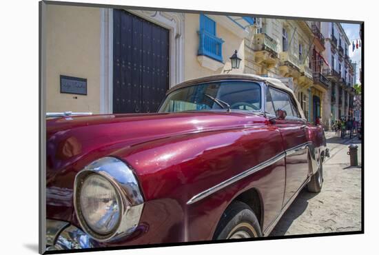 1950's car in artistic Havana, Cuba.-Michele Niles-Mounted Photographic Print