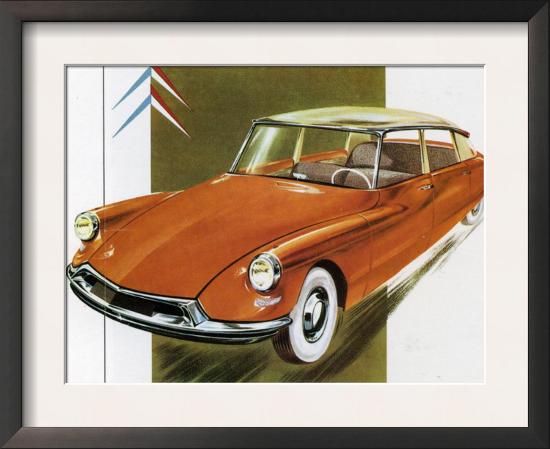 1950's Citroen ID 19 Car-null-Framed Art Print