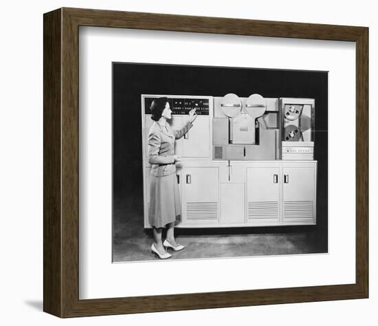 1950's Computer-null-Framed Art Print